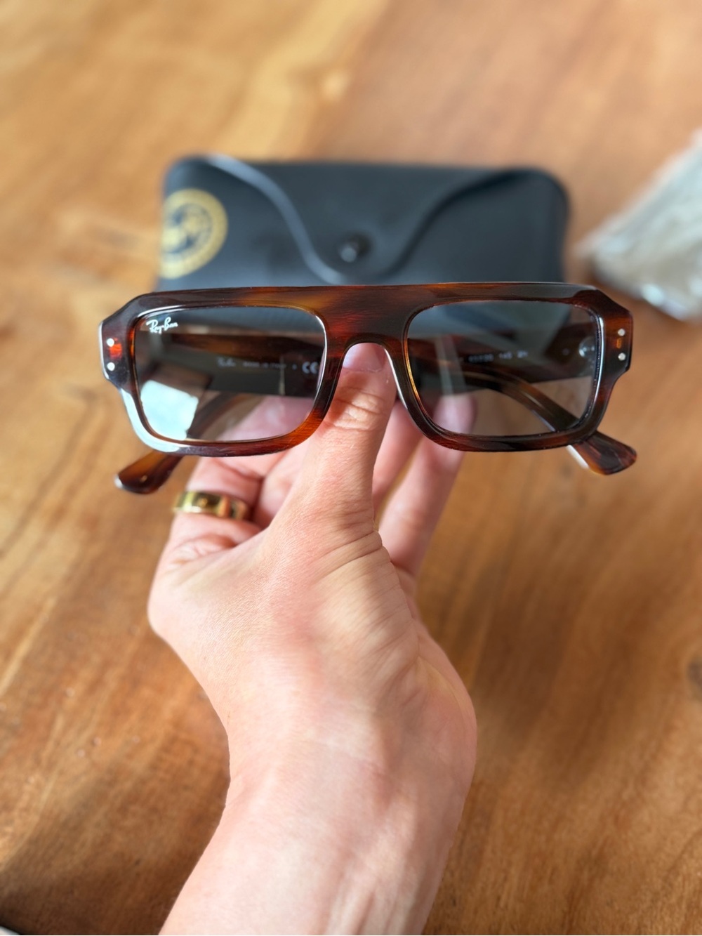 Ray-Ban Rb4454 Lukas Rectangular Sunglasses - Picture 7 of 7